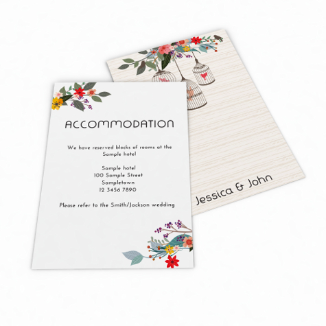 Main product image for Accommodation & Information Cards